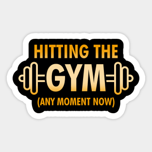 Funny After Holiday Gym Workout Funny New Year Goal Slogan Meme Sticker